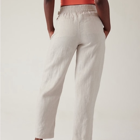 Athleta Voyager Linen Beige Pant $109 Pkus Size 22 Brand New with Tag - Picture 3 of 5